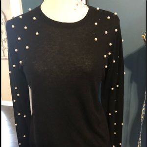 Zara top with pearls